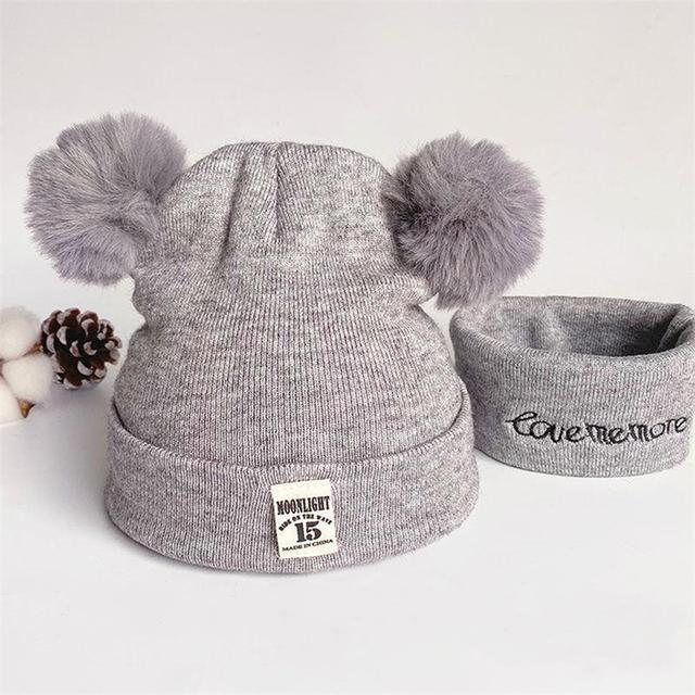 Zimowe dziecięce ciepłe dziecięce czapki z dzianiny z pomponem dziecięce czapki typu beanie jednokolorowe czapki dziecięce dla chłopców dziewcząt akcesoria