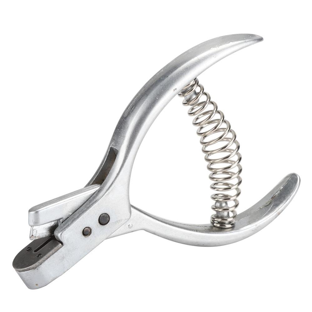 Silvery Watch Band Cutting Plier Steel Pattern Notcher Watch Strap Cutter Leather Sewing