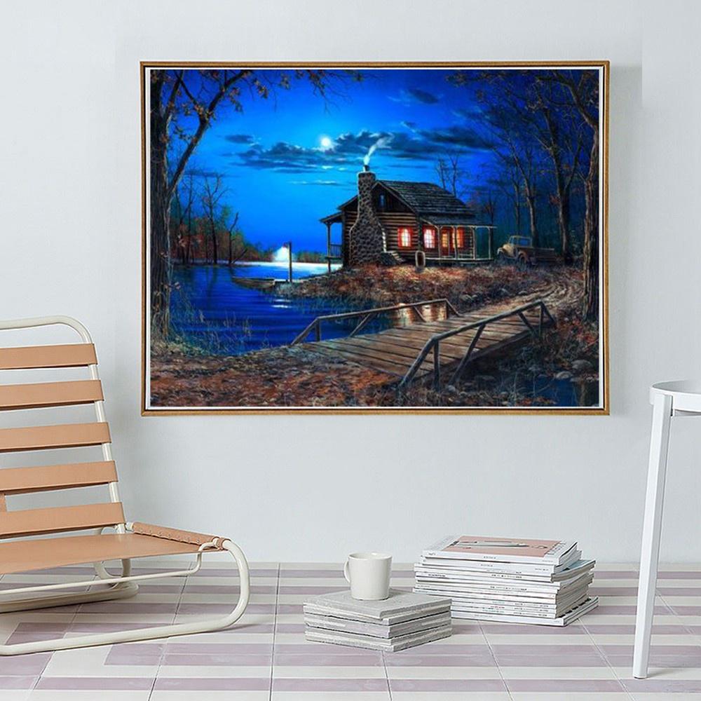 Diamond Embroidery Landscape Diamond Painting 5D Cross Stitch Kit Diamond Paiting Full Drill