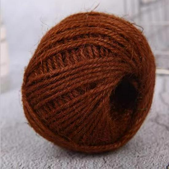 Natural Coarse Jute Rope for DIY Projects, Binding, and Retro-Style Ornaments