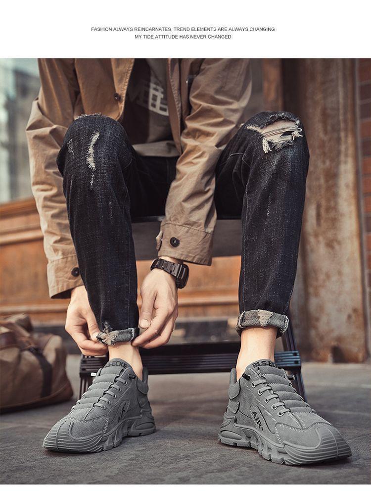 Men's Retro Slip-On Casual Running Shoes - Spring/Autumn Fashion Trend