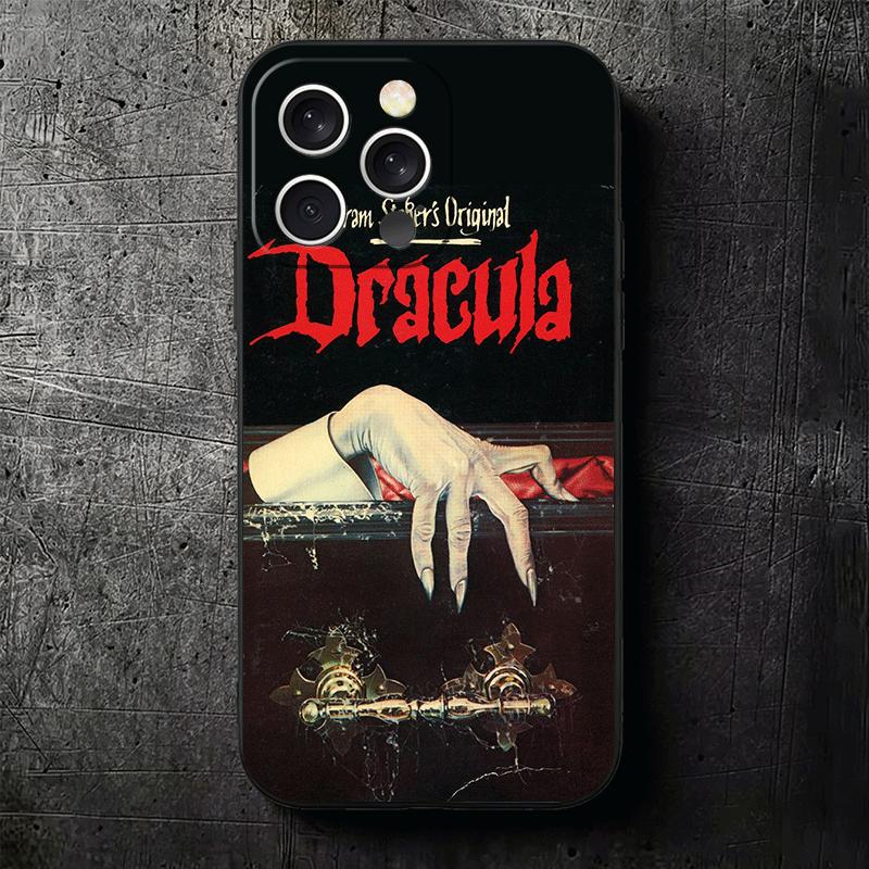Gothic Vampire Scarlet Art Soft Phone Case for iPhone 16 16E 17 Air 15 Pro Max 14 Plus 13 Mini 11 12 7 Black Cover Back Shell