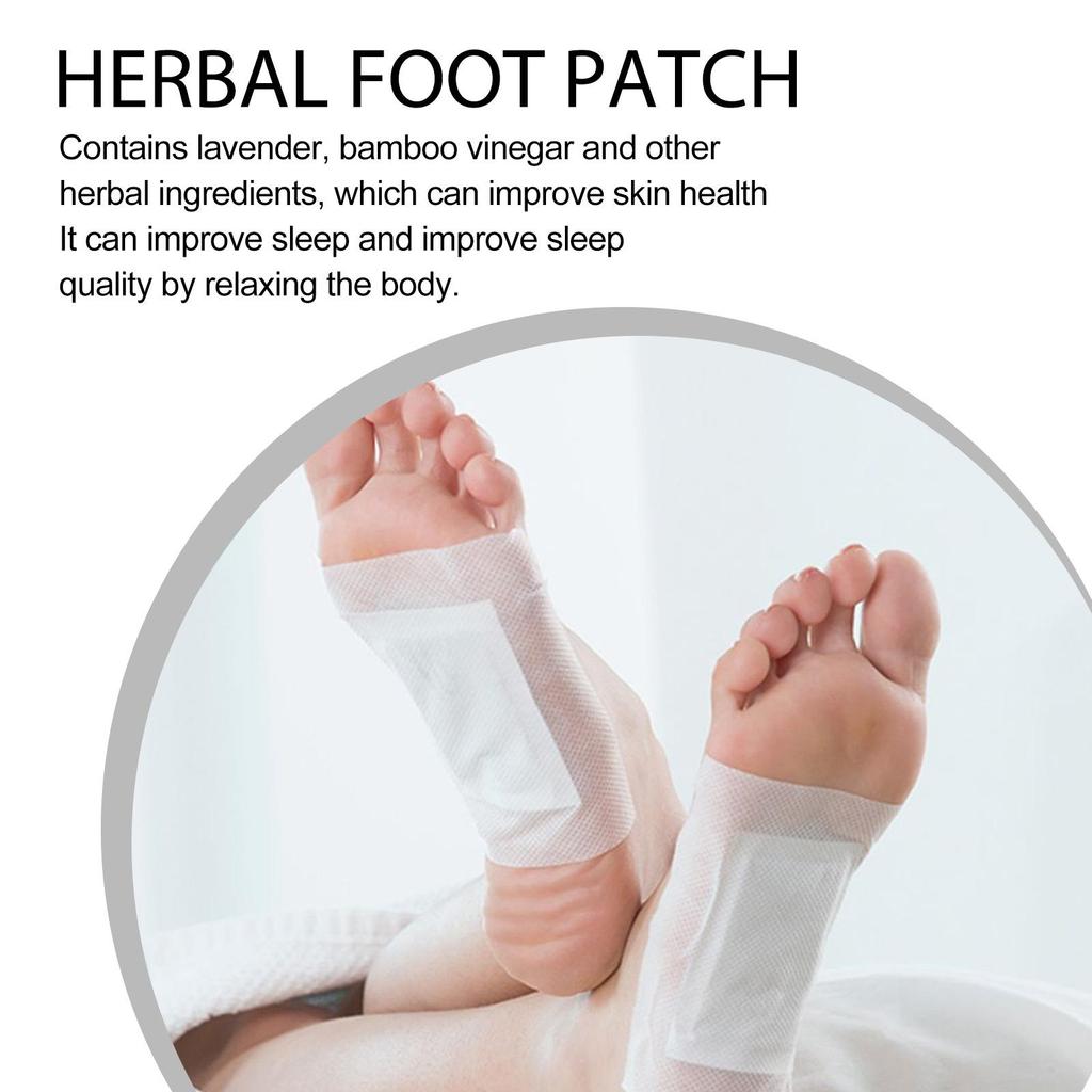 10PCS Aicao Cleaning Foot Patch Rich In Plant Bamboo Vinegar Lavender Foot Care Patch