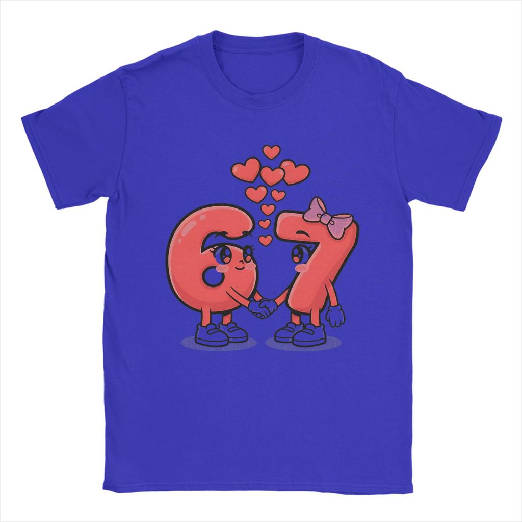 Sweet Six Seven Valentine Unisex T Shirts Fun Tee Shirt Short Sleeve Crew Neck TShirt Pure Cotton 4XL 5XL 6XL Clothes