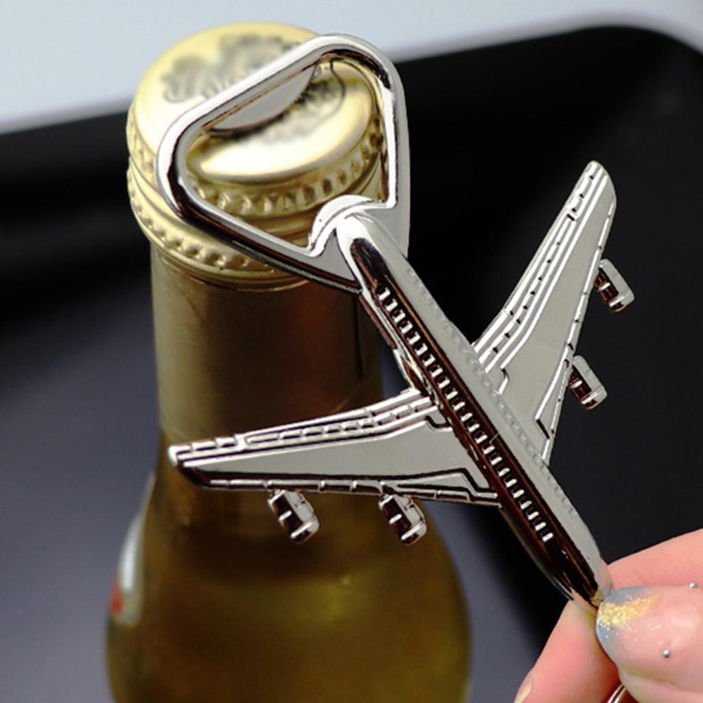 1pc-airplane Key Ring Beer Bottle Opener Metal Aircraft Model Keychain Small Airplane Pendant Bottle Opener Key Chains Car Key R