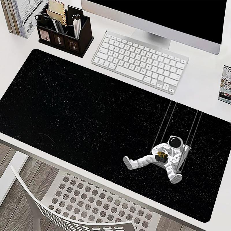 Outer Space Astronauts Large Mouse Pad Gaming Laptop Keyboard Mat carpet Natural Rubber Computer Mousepad Game Extended Desk Mat