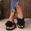 Women's Floral Strap Flat Sandals - Summer Jelly Wedge Slippers, Comfortable Casual Beach Shoes for Ladies