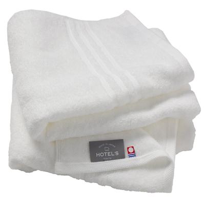 Imabari Towel Certified Mini Bath Towel Hiorie 45 X 100cm Set of 2 Off White Cotton Highly Absorbent Durable Plain Made In Japan Imabari Brand Approx.