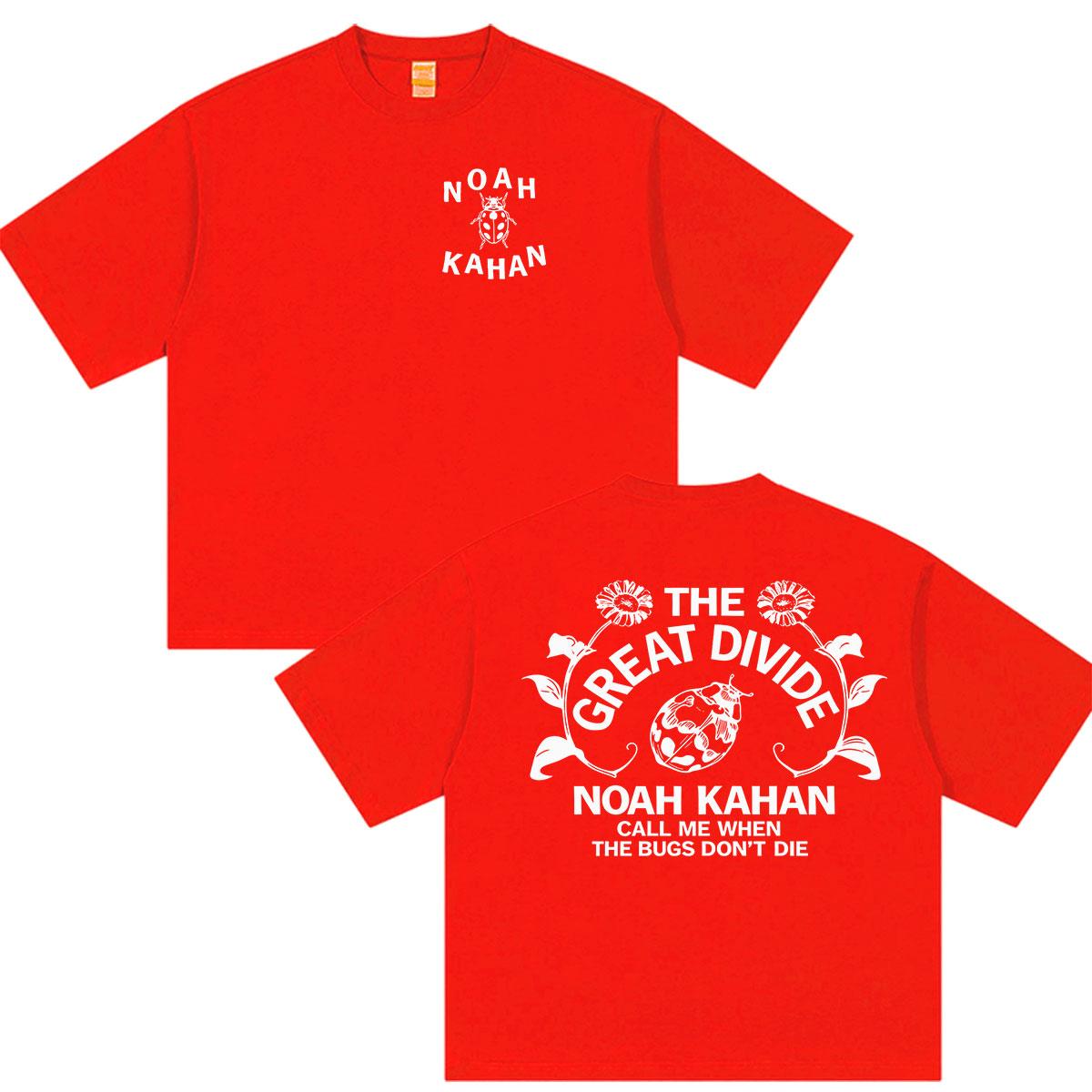 Noah Kahan The Great Divide Tour 2026 Double Sided Print T Shirts Unisex Women ONeck Casual 100 Cotton Short Sleeve Tshirt Tops S