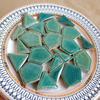100g Ovale Keramikmosaikfliesen Mehrfarbiges Mosaikstück DIY Mosaikherstellung Steine für Handwerk Hobby Kunst Heim Wanddekoration arte