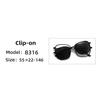 New Model Polarized Sunglasses Set: Magnetic Clip-On Round Frame with Pink & Green Lenses