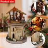 Animated Christmas Village Nativity Scene Holy Family Rotating Manger Figurine with Religious Songs And Lights Indoor Decoration