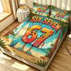 3pcs Funny 67 Element Print Coreless Bed Sheet Set Multiple Sizes Soft Bed Covers, Bedroom Bedding Decorations, Gifts, Bedding