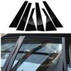 6Pcs Car Window Pillar Posts Door Trims Cover Fit For KIA Seltos 2020 2021 2022 2023 Auto BC Column Glossy Black Stickers Parts