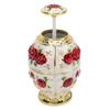 Toothpick Holder European Style Egg Shaped Automatic Pop Up Press Type Toothpick Dispenser for