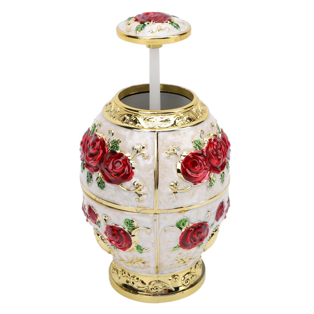 Toothpick Holder European Style Egg Shaped Automatic Pop Up Press Type Toothpick Dispenser for