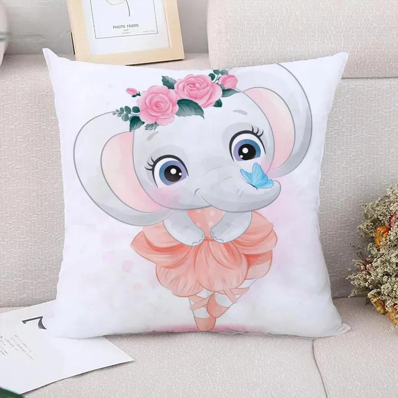 Cute Dog Panda Throw Pillow Covers Decorative Sofa Cushions Children's Cushion Cover Pillowcase for Living Room Couch Pillows