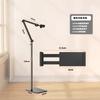 Adjustable Desktop Floor Standing Phone Tablet Stand Video Shooting Streaming Bedside Viewing Dual Device Use