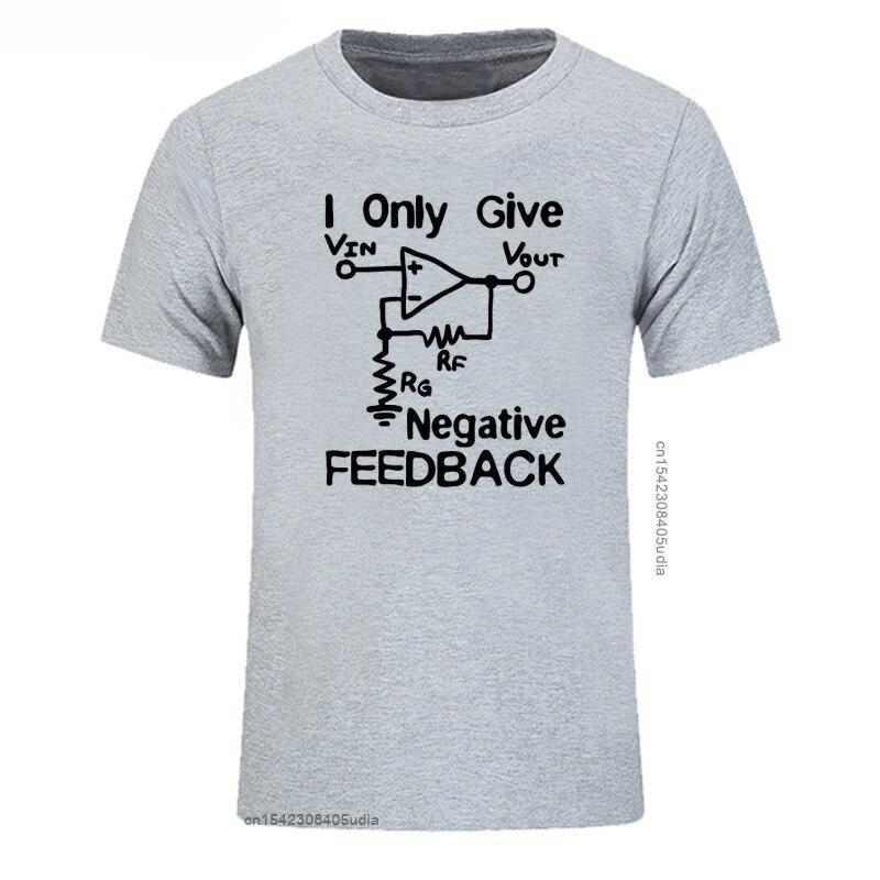 New Funny Cotton Oversized T Shirt Men Cotton Print Tee I Give Negative Feedback Computer Engineer T-Shirt New Fashion