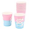 30 Pcs Paper Cups 2 Packs Girl Boy Festive Birthday Accessories for Baby Party Decoration