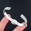 Natural Rainbow Moonstone Gemstone Bangle Adjustable 925 Silver For Girls