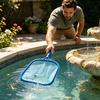 Professional Pool Maintenance Supply Skimmer Net, Fine Mesh Leaf Hot Tub Rake, Replacement Net Head Pole Not Included, Debris Removal for Above