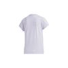 Adidas Casual Sports T-Shirt Women Tops Purple White GJ5352