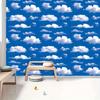 Naklejki Niebieskie Niebo i Białe Chmury Samoprzylepna Wodoodporna Zdejmowalna Tapeta do Salonu Sypialni Odnowa Mebli