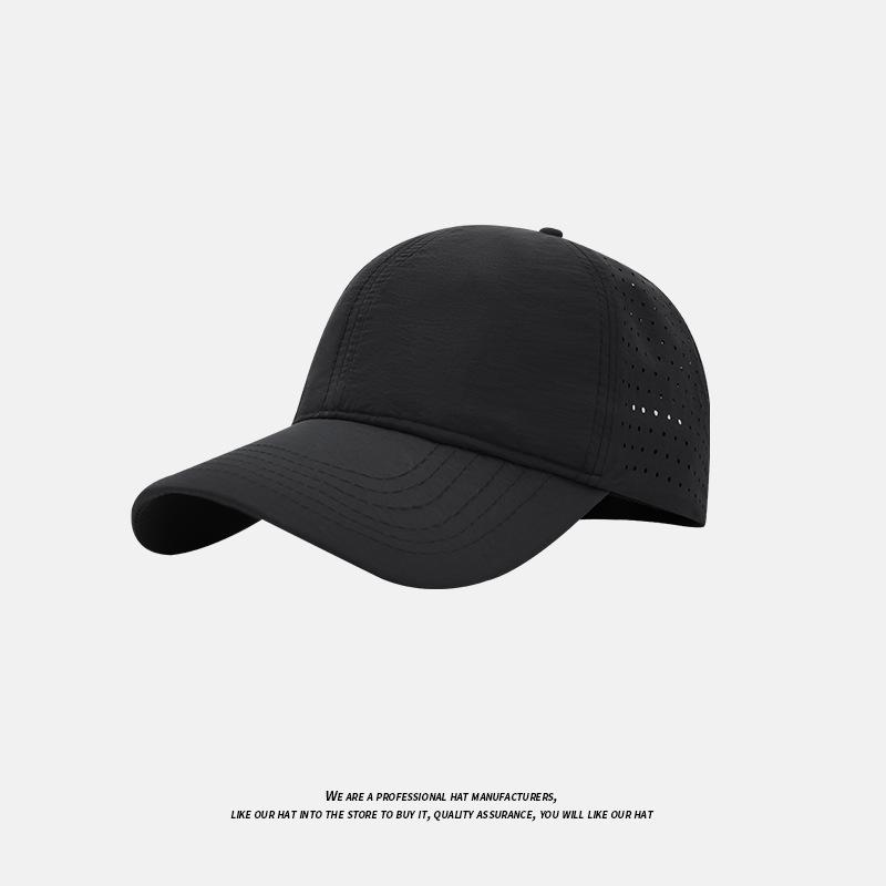 

Quick-drying hat men s summer sunshade thin mesh breathable cap outdoor sunscreen running soft top baseball cap women 54-58cm