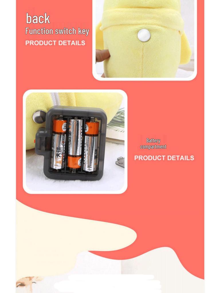 Cartoon Fruit Plush Piano Toy: Interactive Banana, Strawberry, and Carrot Doll for Babies