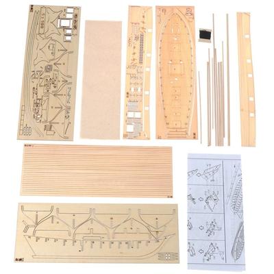 Stará plachetnice Model dřevěných lodí Domácí dekorace Dřevěná plachetnice DIY Hobby