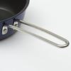 Harumi Kurihara Deep Frying Pan, 24cm, Navy, for Direct Heat