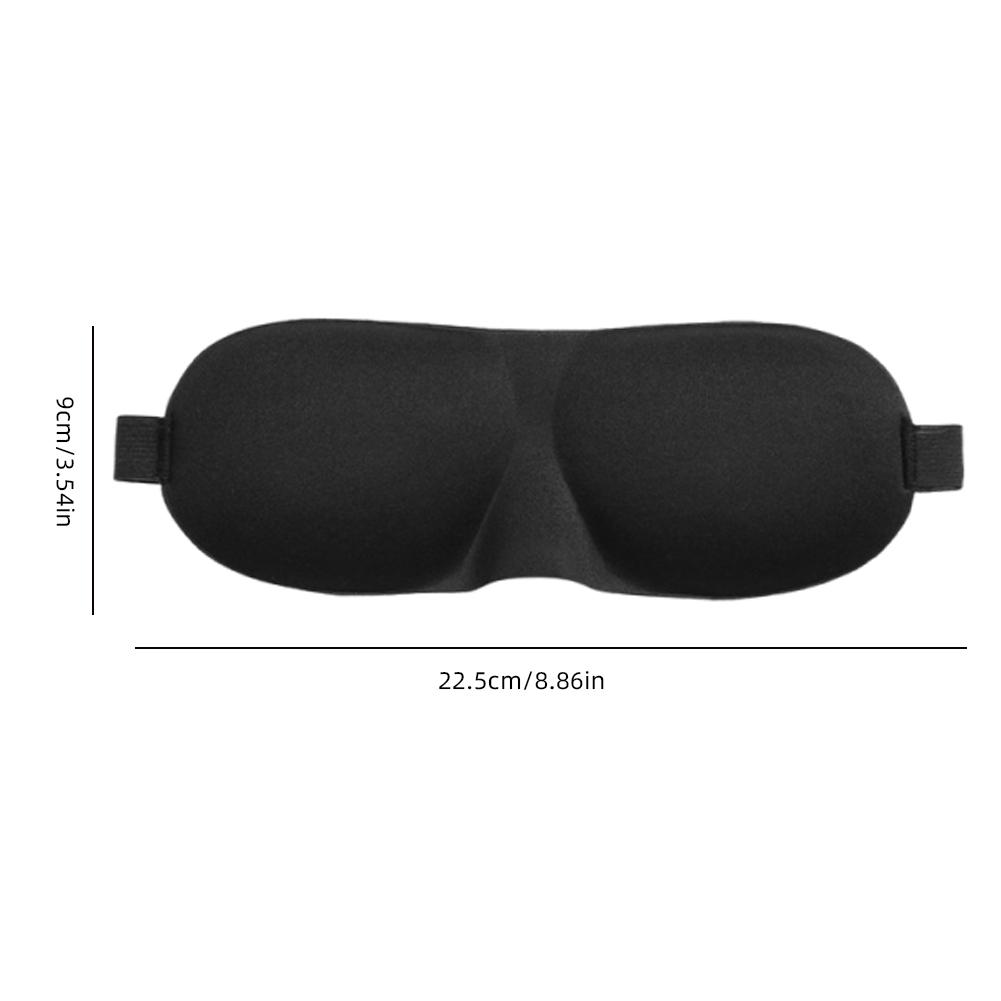 Contoured Sleep Mask Breathable Soft Eye Patch Elastic Band Portable Eyeshade Padded Blindfold for Travelling