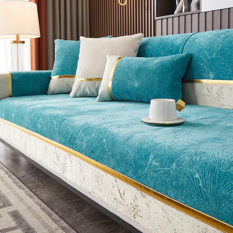 Sofa Cushion Modern Chenille Sand Towel Four Seasons Universal Pet Friendly Sofa Cushion Suitable for Living Room Office Decoration Sofa Cushion