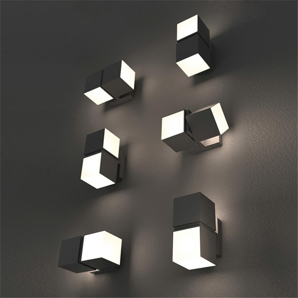 Outdoor Waterproof LED Wall Lamp Modern Creative Home Lighting Landscape Garden Lamp Aisle Corridor Decorative Wall Light 220V