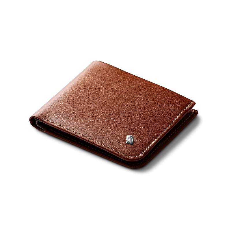 

[Bellroy] Hide & Seek, slim leather wallet, RFID selectable (with up to 12 cards) - Sienna
