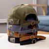 Japanese English Retro Melon Leather Hat Men Four Seasons Hip Hop Korean Version Beret Street Trendy Landlord Hat Women