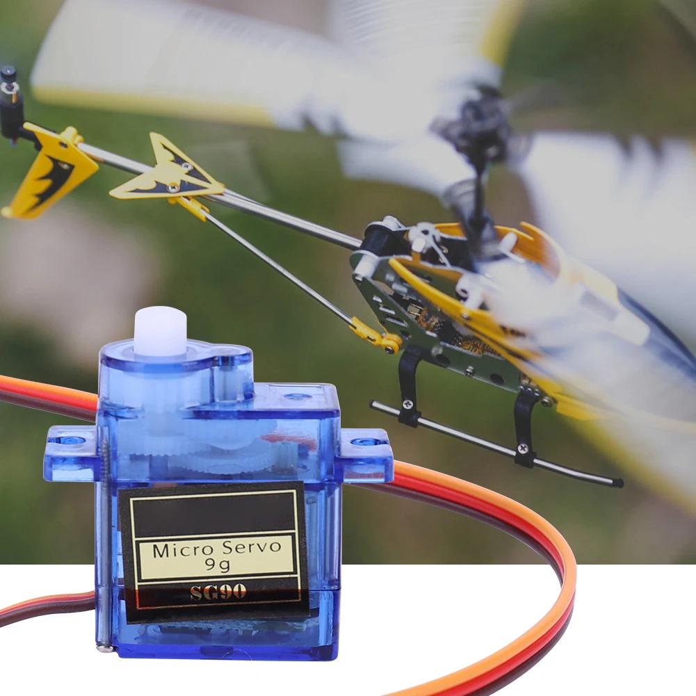 3/4/5pcs 4.2-6V SG90 9G Micro Gear Servo Motor Fixed-Wing Steering Engine 180/360 Degrees for RC Helicopter Aircraft Airplane