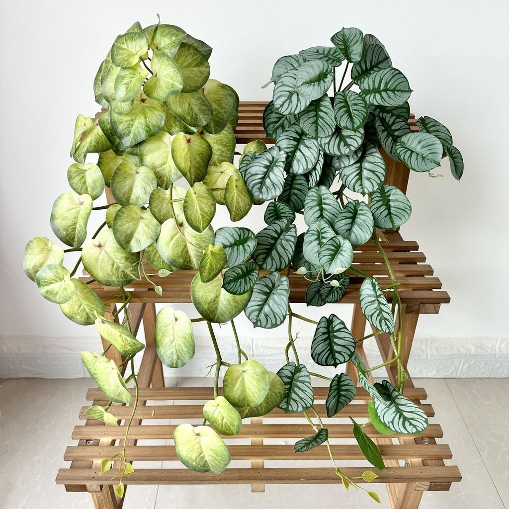 Leaf Watermelon Realistic Plastic Plants For Indoor Outdoor Decoration Gift