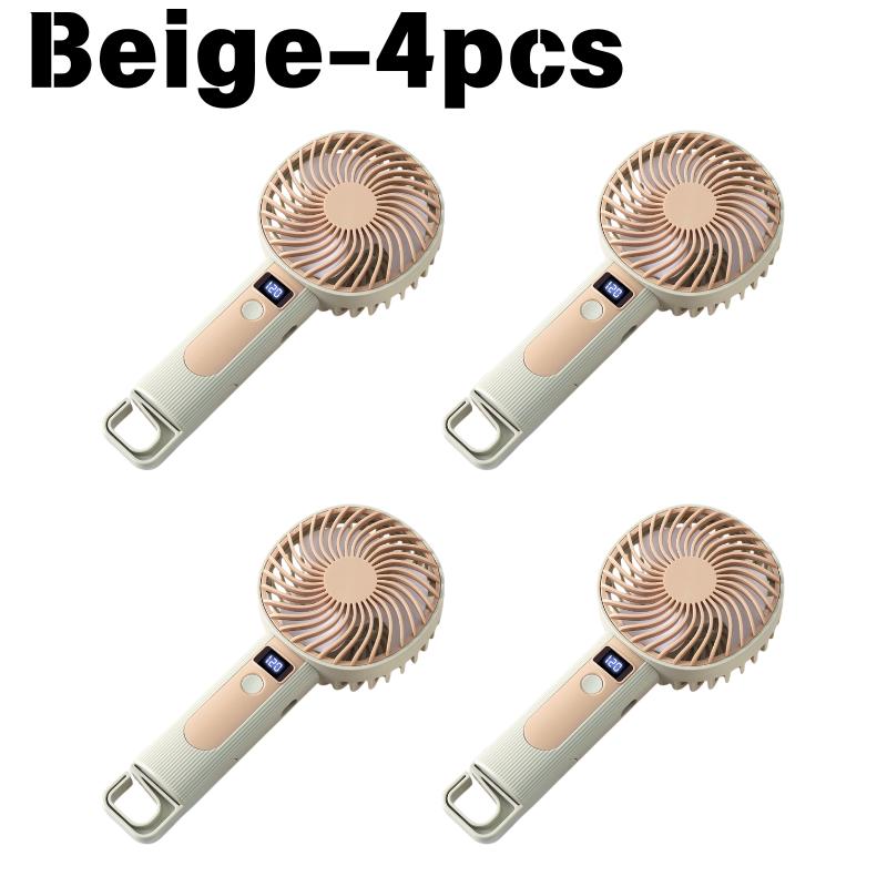 USB Charging Handheld Fan Digital Display Stand Hold Dual Use Compact Portable Electric Fan 120 Levels Adjustable Wind Speed