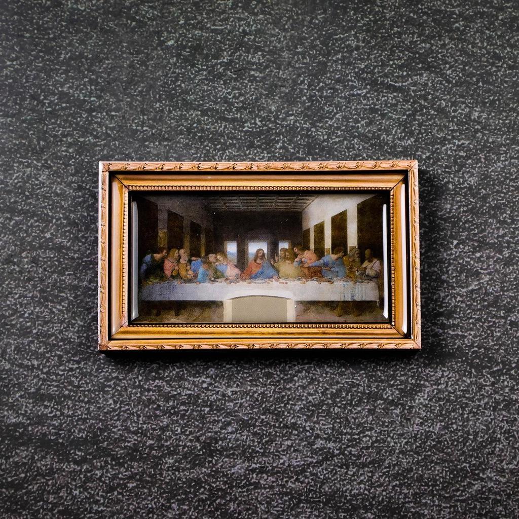 World-Famous Paintings: Cultural Creative Wooden Fridge Magnets - Retro Oil Painting Gifts