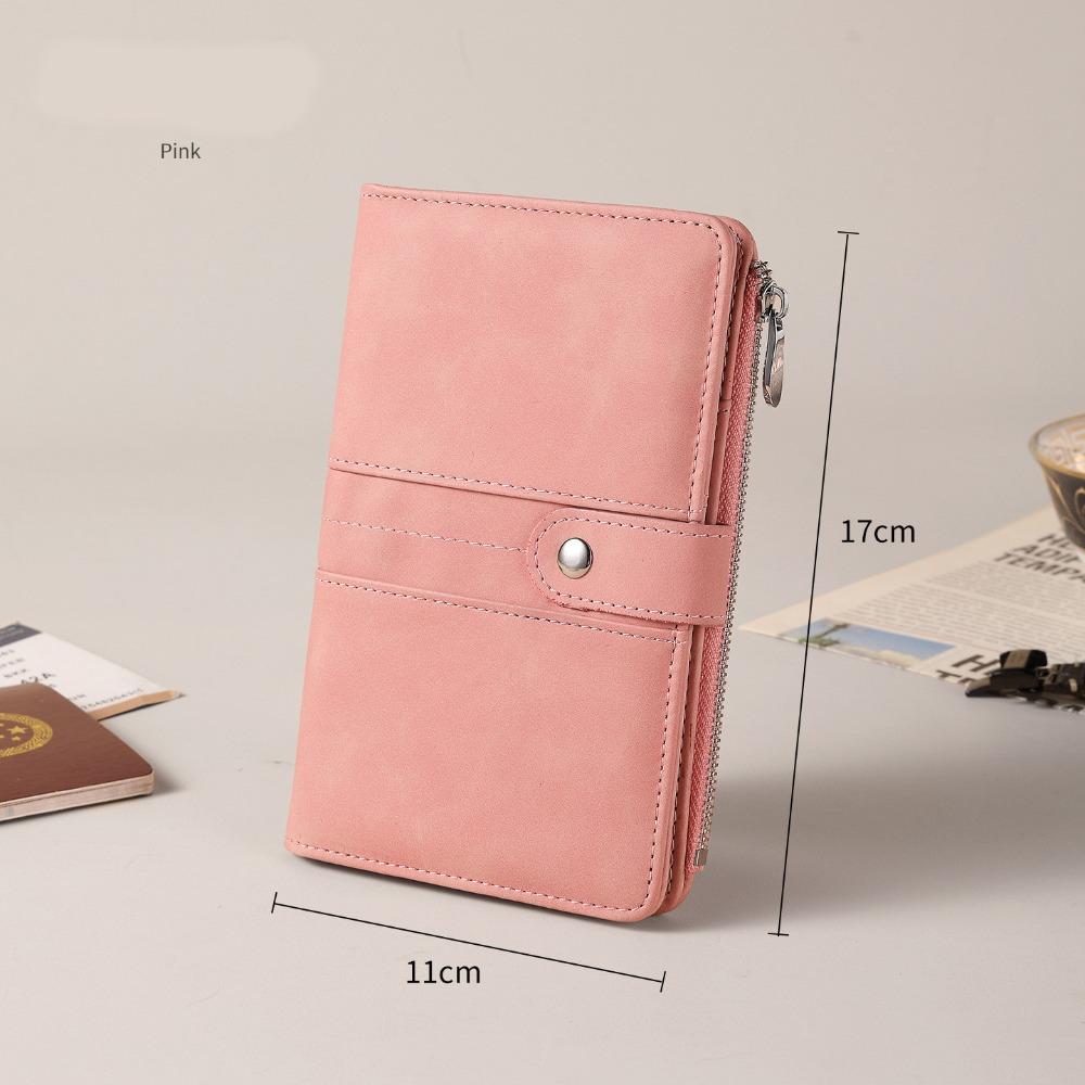 Passport Cover PU Passport Bag Card Holder Storage Card Bag Portable Passport Clip  Women