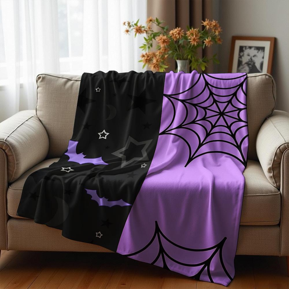 Split Queen Crown Graphic Anime Cartoon Flannel Blanket Soft Warm Throw for Bedroom Sofa Car Kids Holiday Gift