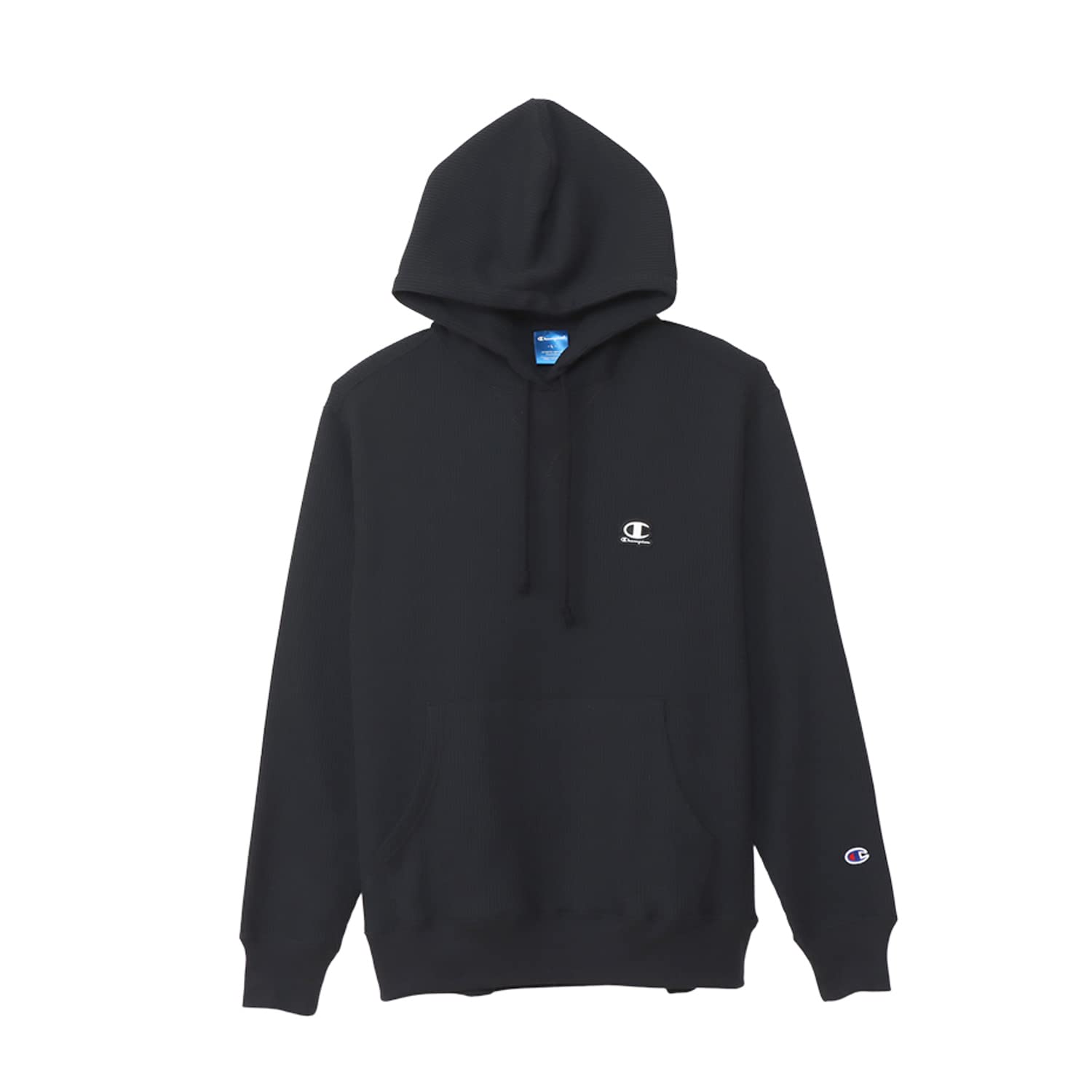 

Толстовка с капюшоном с длинным рукавом и логотипом Thermal Script Hooded Sweatshirt Sports Black M [Champion] Мужская C3-YS408 чёрный