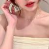 Metal glitter simple necklace collarbone chain temperament versatile design sense item jewelry
