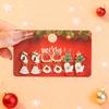 12 Pcs Santa Claus Christmas Tree Bell Earrings New Year Jewelry Cute Christmas Gingerbread Snowflake Earrings Set for Women