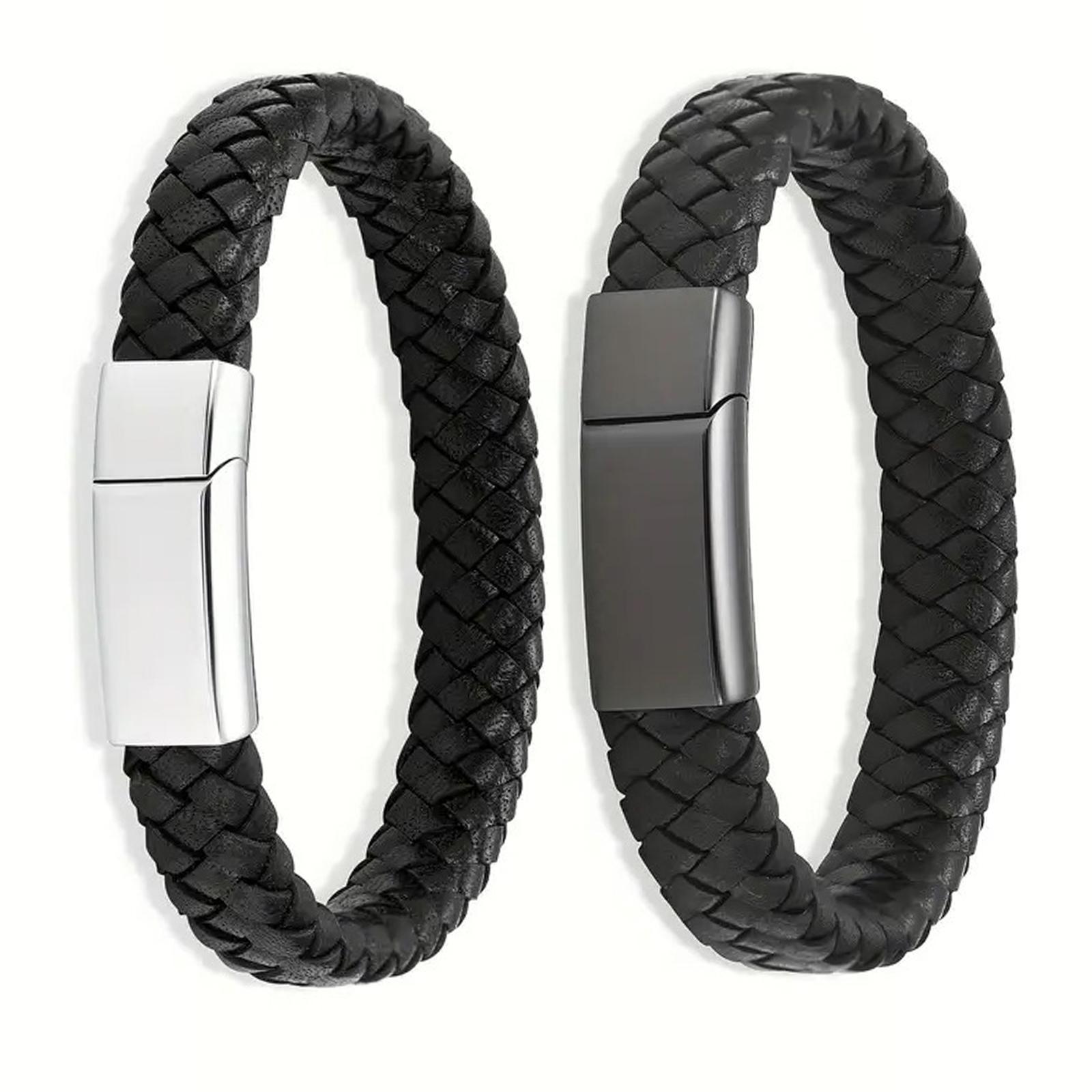 

Регулируемый кремационный браслет для праха 2 шт. Памятный сувенир плетеный браслет-урна украшение для памяти для мужчин и женщин A