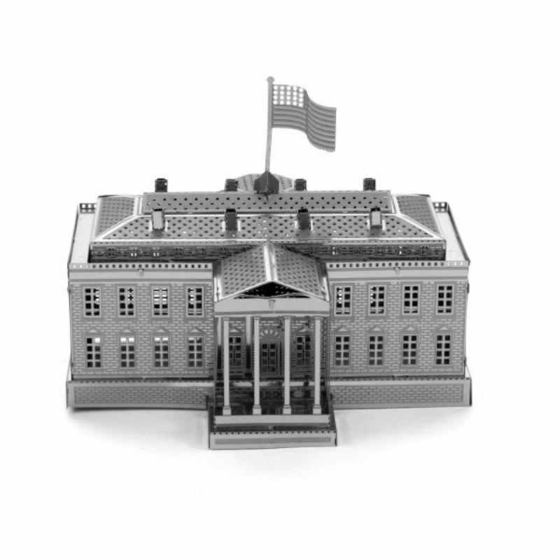 Stainless steel metal DIY assembly 3D puzzle White House tourism souvenir mini puzzle