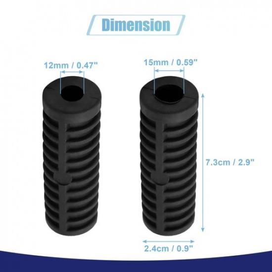 Motorbike Rubber Nonslip Footrest Pedal Foot Peg Cover Shell Universal Item of 2