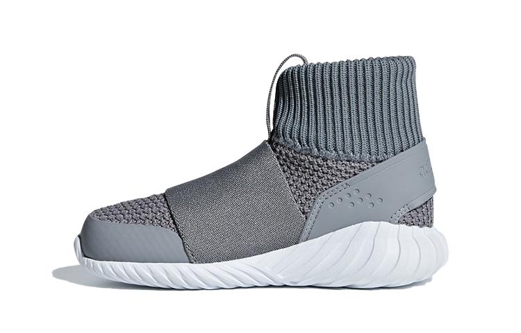 Adidas Originals Tubular Doom 360 I Нескользящие Полуботинки Детские Серый Белый Младенцы и Малыши AQ1110 22